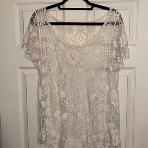 Misshop Crochet Lace Top